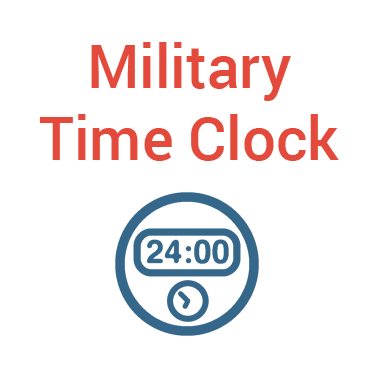 Current Military Time Clock Based Your Time